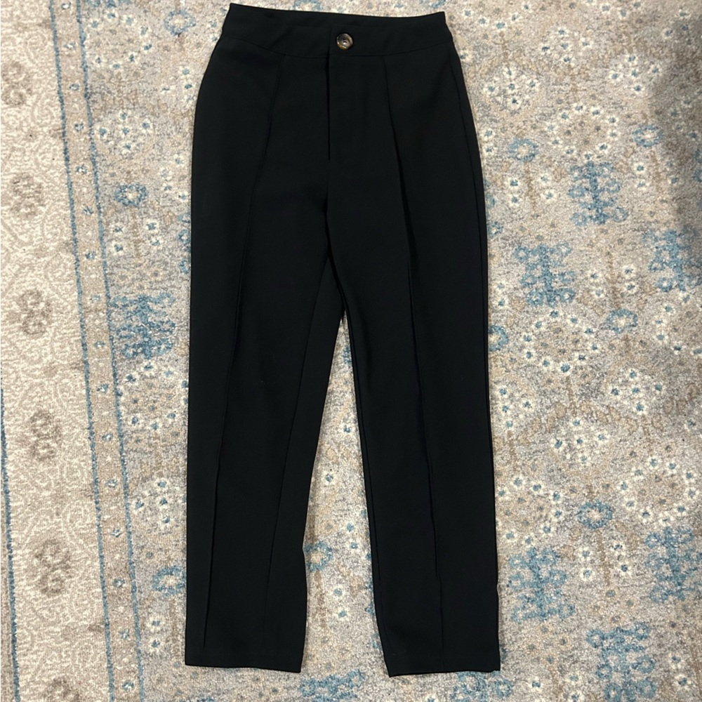Black Women’s Tailored Petite Work Pants